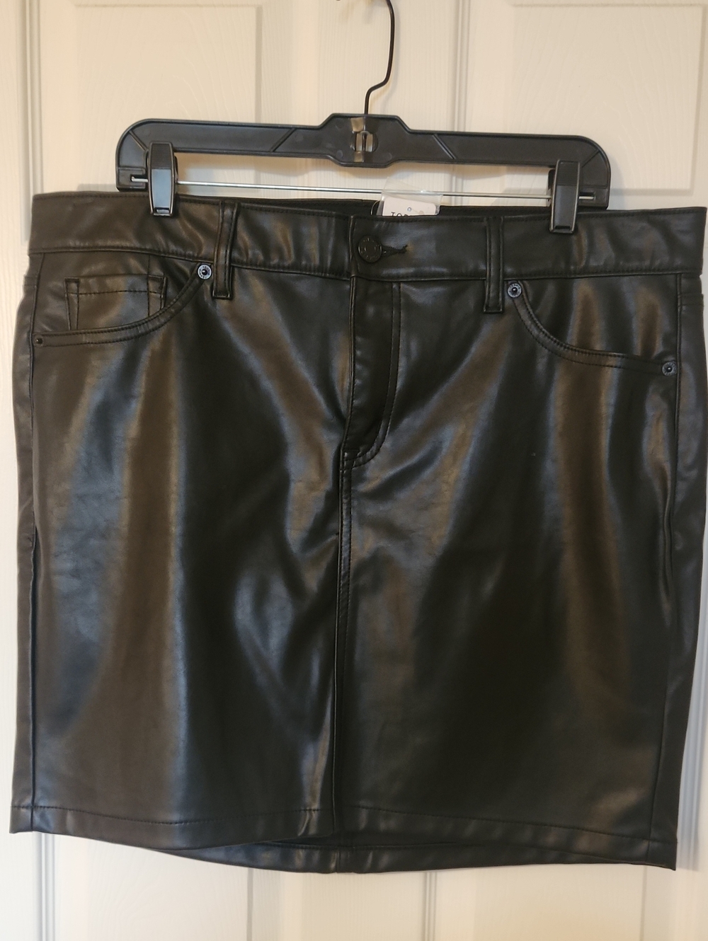 torrid Black Faux Leather Skirt